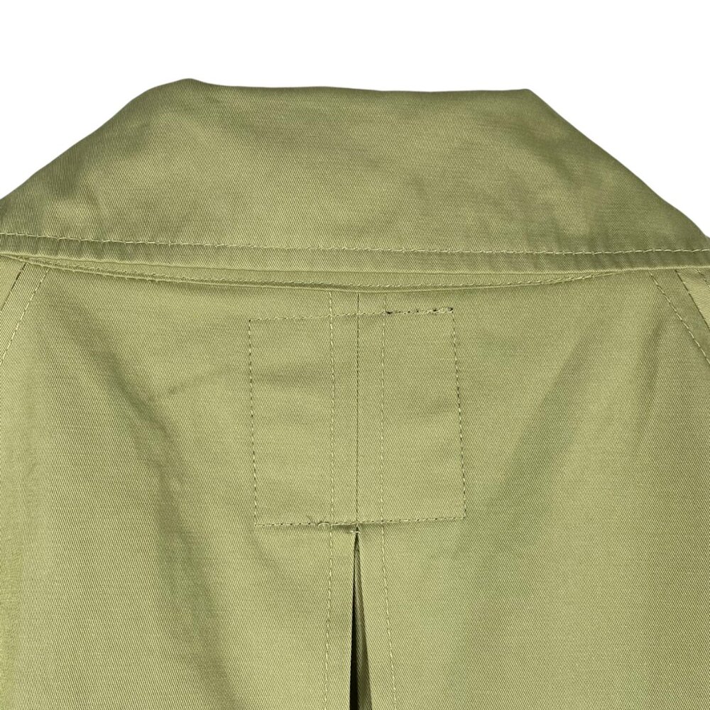 Bagatelle Collection Sage Green Belted Trench Jacket Size L - Picture 6 of 10